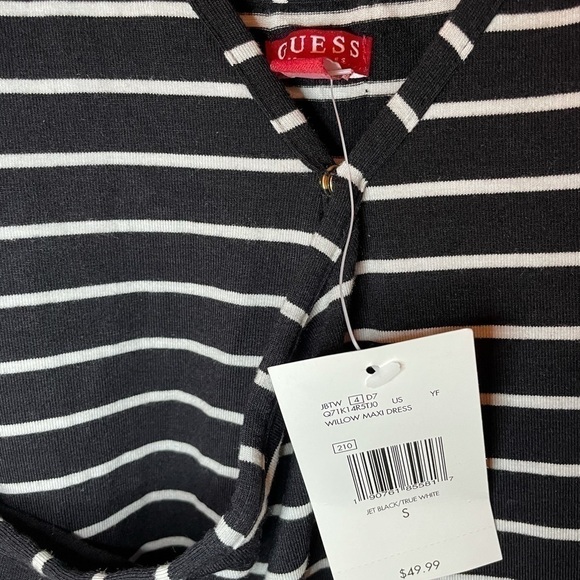 GUESS black and white spaghetti strapped maxi - Picture 9 of 9